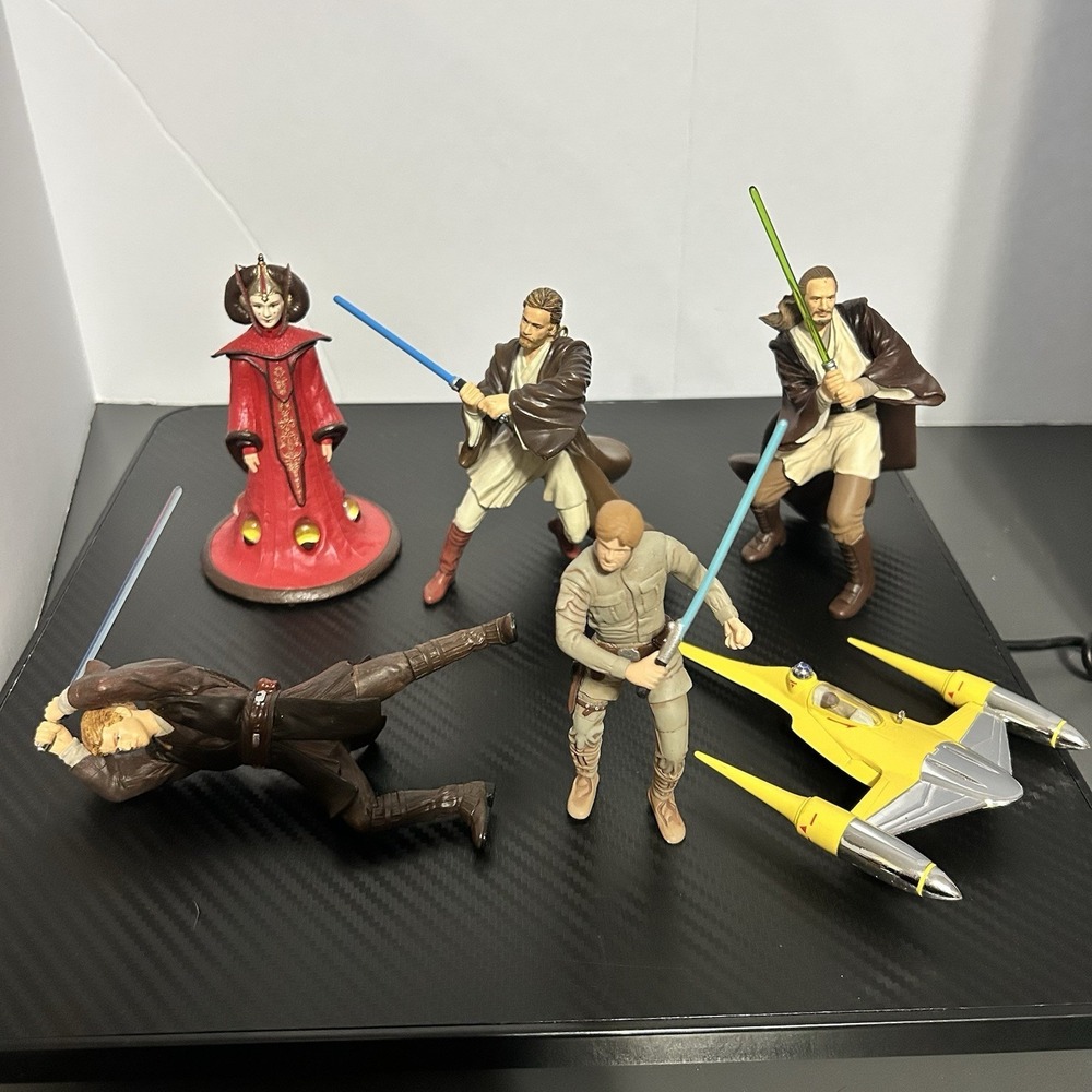 Vtg Star Wars Hallmark Keepsake Ornaments Lot of 6 1997-2004